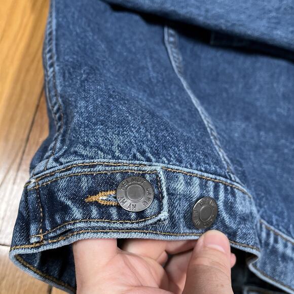 Helmut Lang Men’s MR 87 Large Distressed Grunge Denim Jacket Designer USA Made - Picture 14 of 14